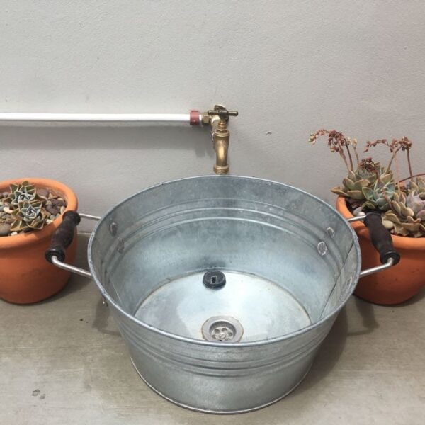 Rustic Sink on Table